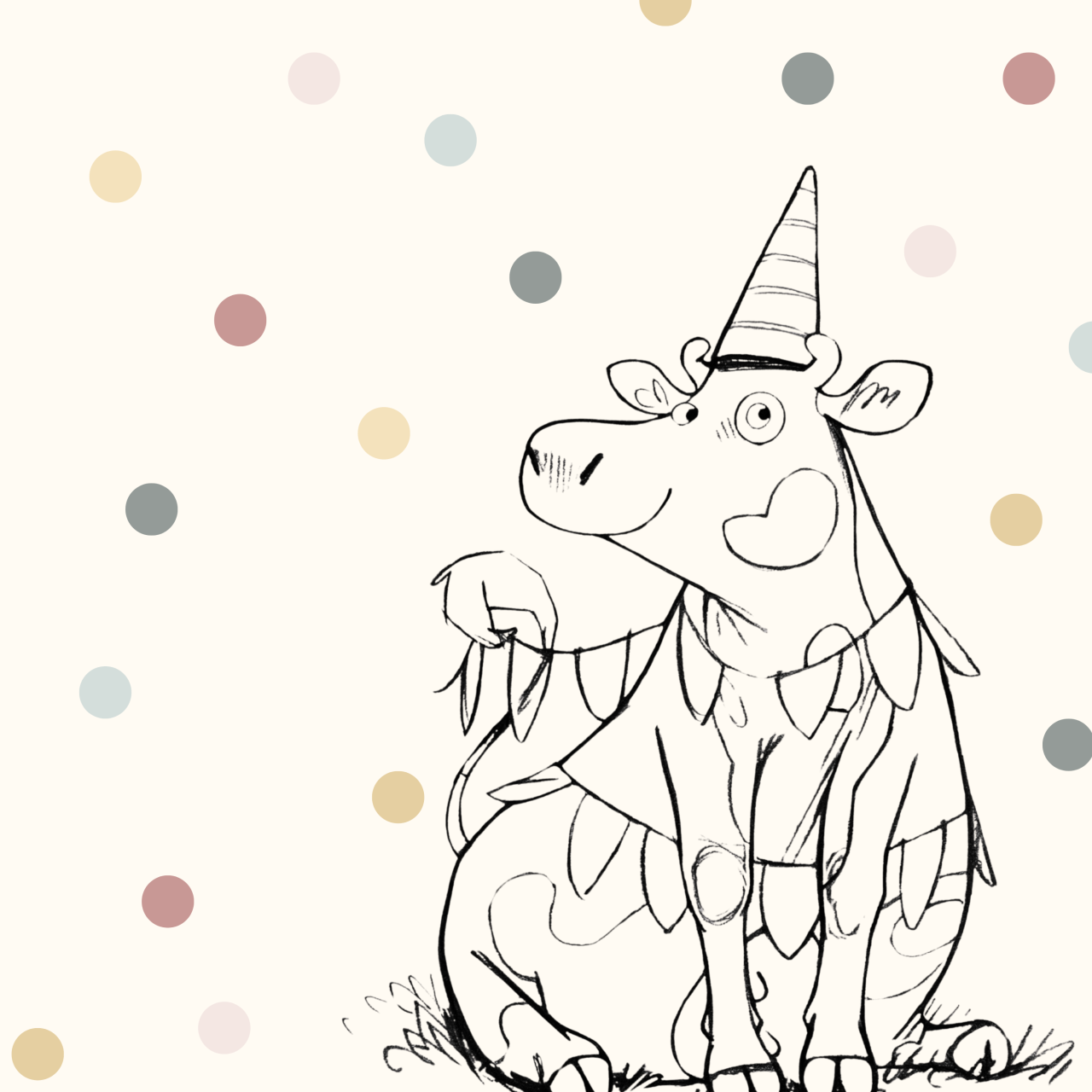 Grafik Kuh Liselotte