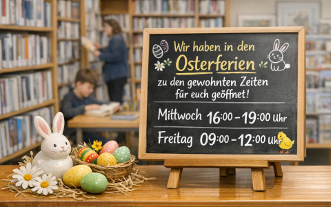 Schild mit Öffnungszeiten